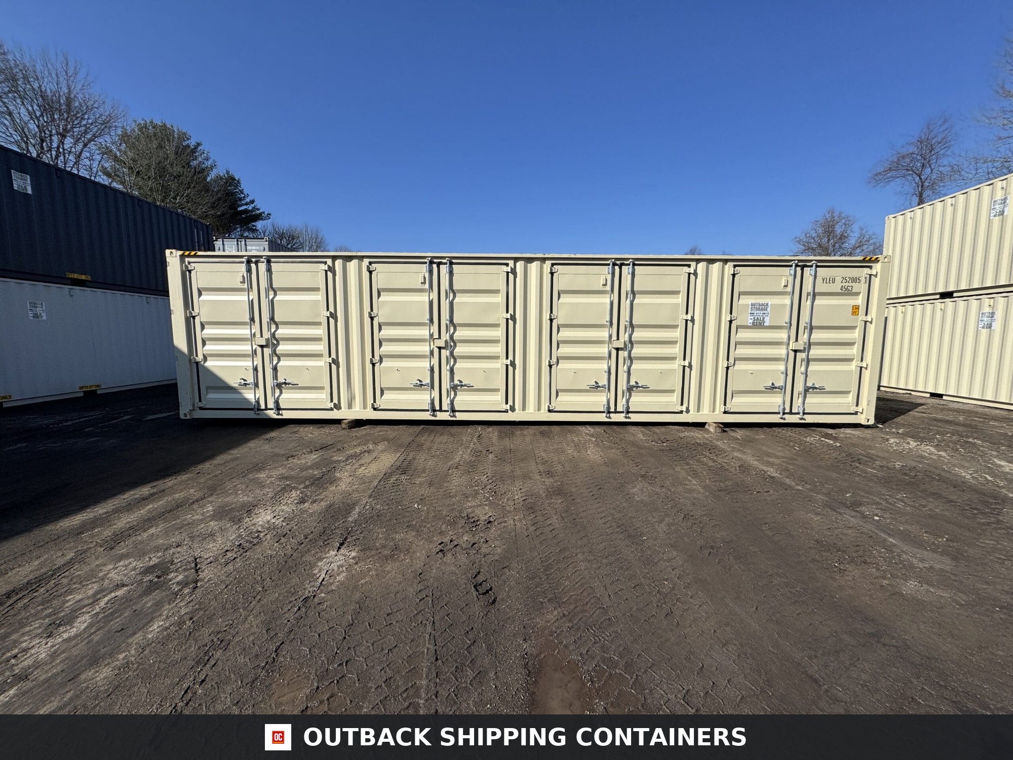 40ft New High Cube Shipping Container – Wind & Watertight – Beige — 40ft — new (image 9 of 12)