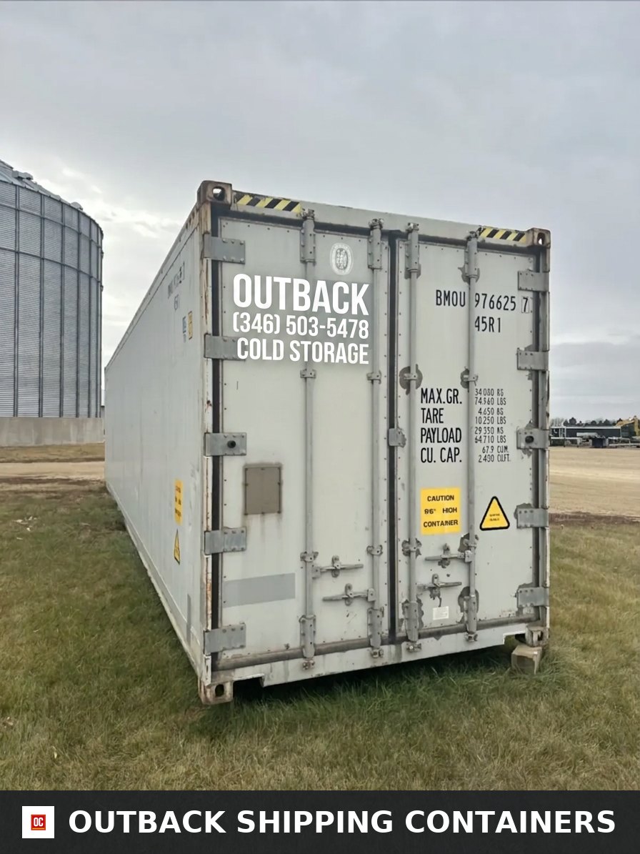Daikin 40ft Refrigerated Shipping Container (Reefer) for Sale — Interior View Daikin 40ft Refrigerated Shipping Container (Reefer) — 40ft refrigerated container (image 5 of 6)