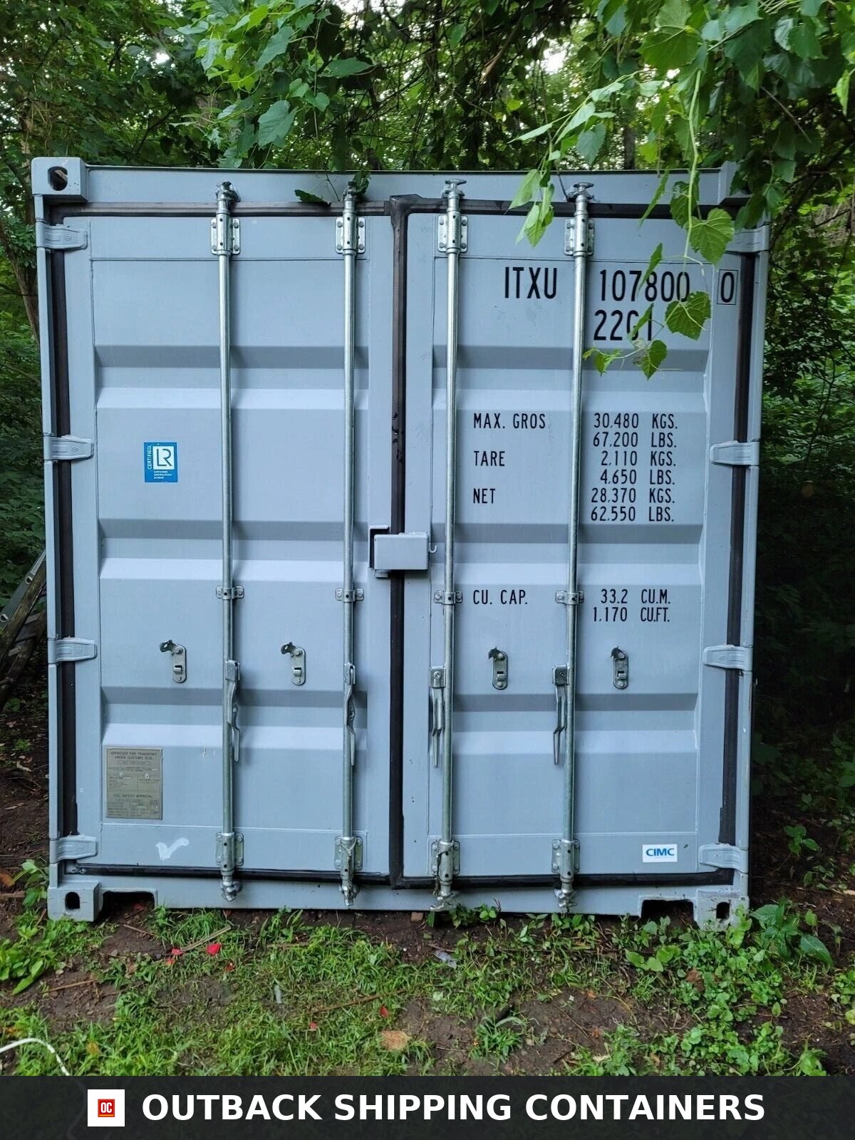 20Ft Used Steel Shipping Container – Excellent Condition — Outback Shipping Containers storage container