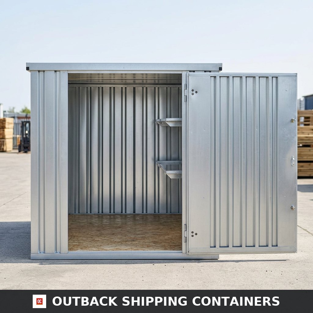3M X 2.1M Flat Pack Storage Container – Galvanised Steel — new — storage containers (image 6 of 6)