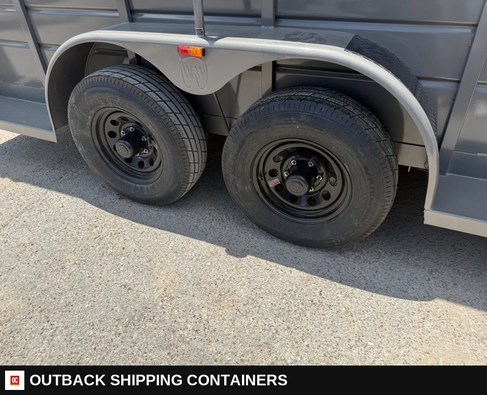 2026 WW AA 6X16 Livestock Stock Combo Trailer — Undercarriage, Axles And Suspension | Outback Shipping Containers 2026 WW AA 6X16 Livestock Stock Combo Trailer for sale — undercarriage, axles and suspension
