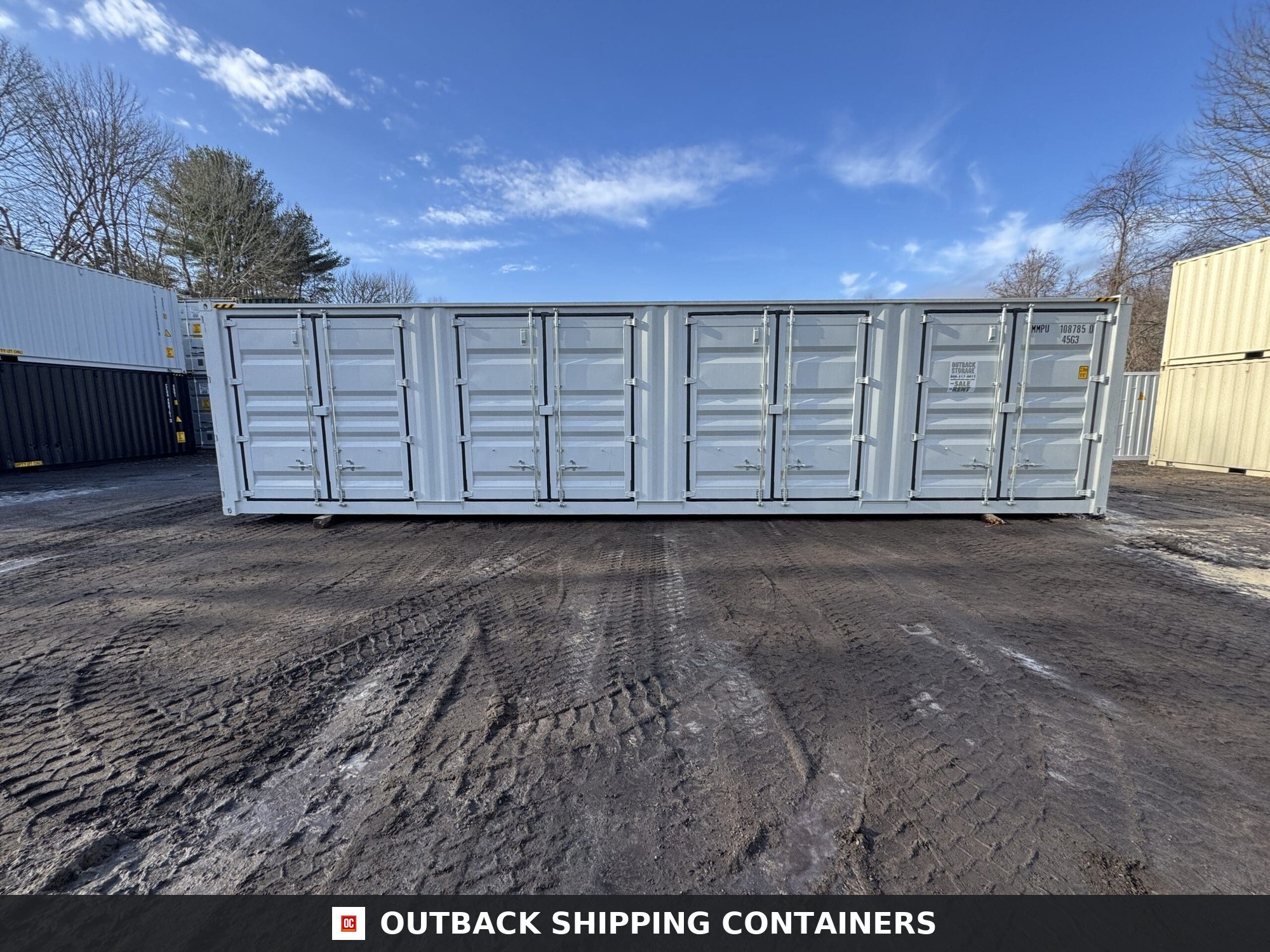 40ft New High Cube Shipping Container for Sale — Roof and Structural Detail 2 3 4 5 6 40ft New High Cube Shipping Container – Wind & Watertight – Lt Gray — 40ft — new (image 9 of 12)