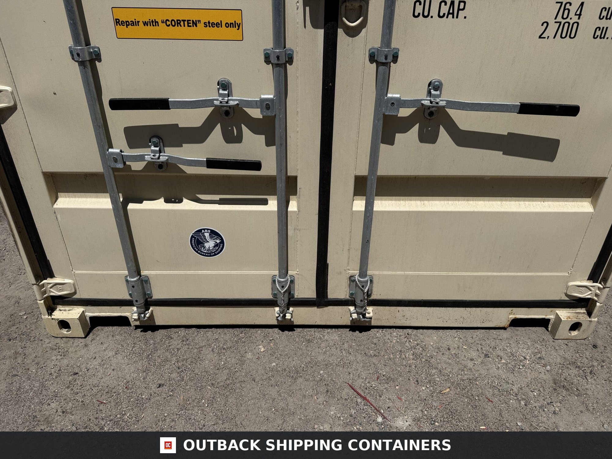 40ft New High Cube Shipping Container – Wind & Watertight – Beige — 40ft — new (image 6 of 12)