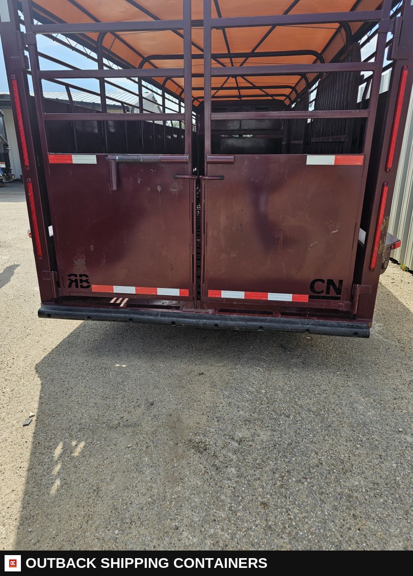 2024 Other 6’8"X24' Stock / Stock Combo Trailer — Undercarriage, Axles And Suspension | Outback Shipping Containers 2024 Other 6’8"X24' Stock / Stock Combo Trailer for sale — undercarriage, axles and suspension