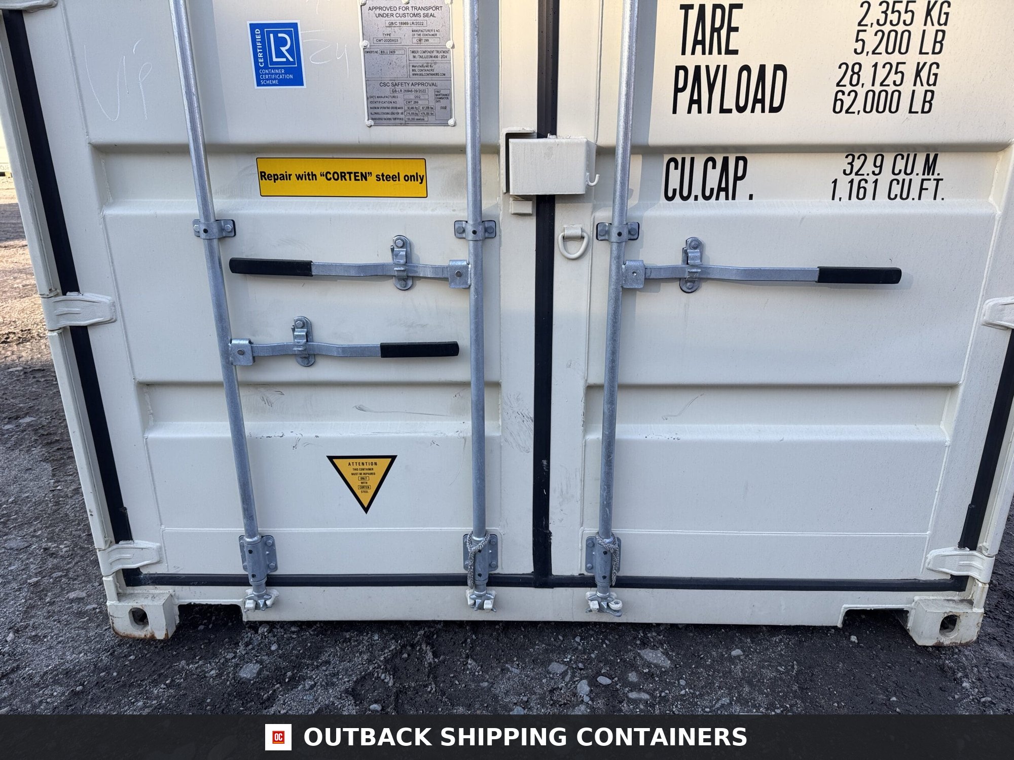 20ft New Shipping Container – Wind & Watertight – Beige — 20ft — new (image 6 of 12)