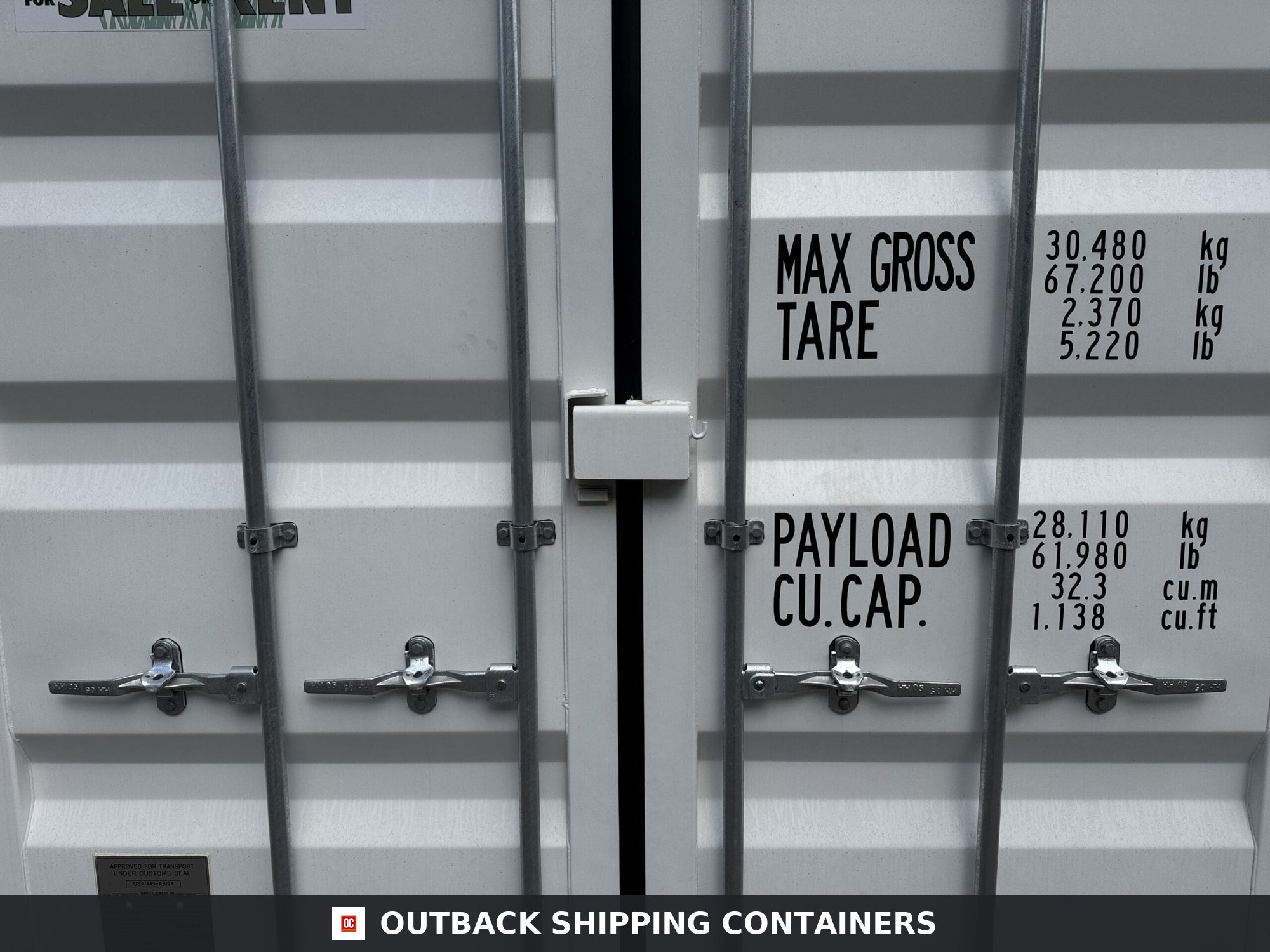 20ft New Shipping Container – Wind & Watertight – White — 20ft — new (image 4 of 12)