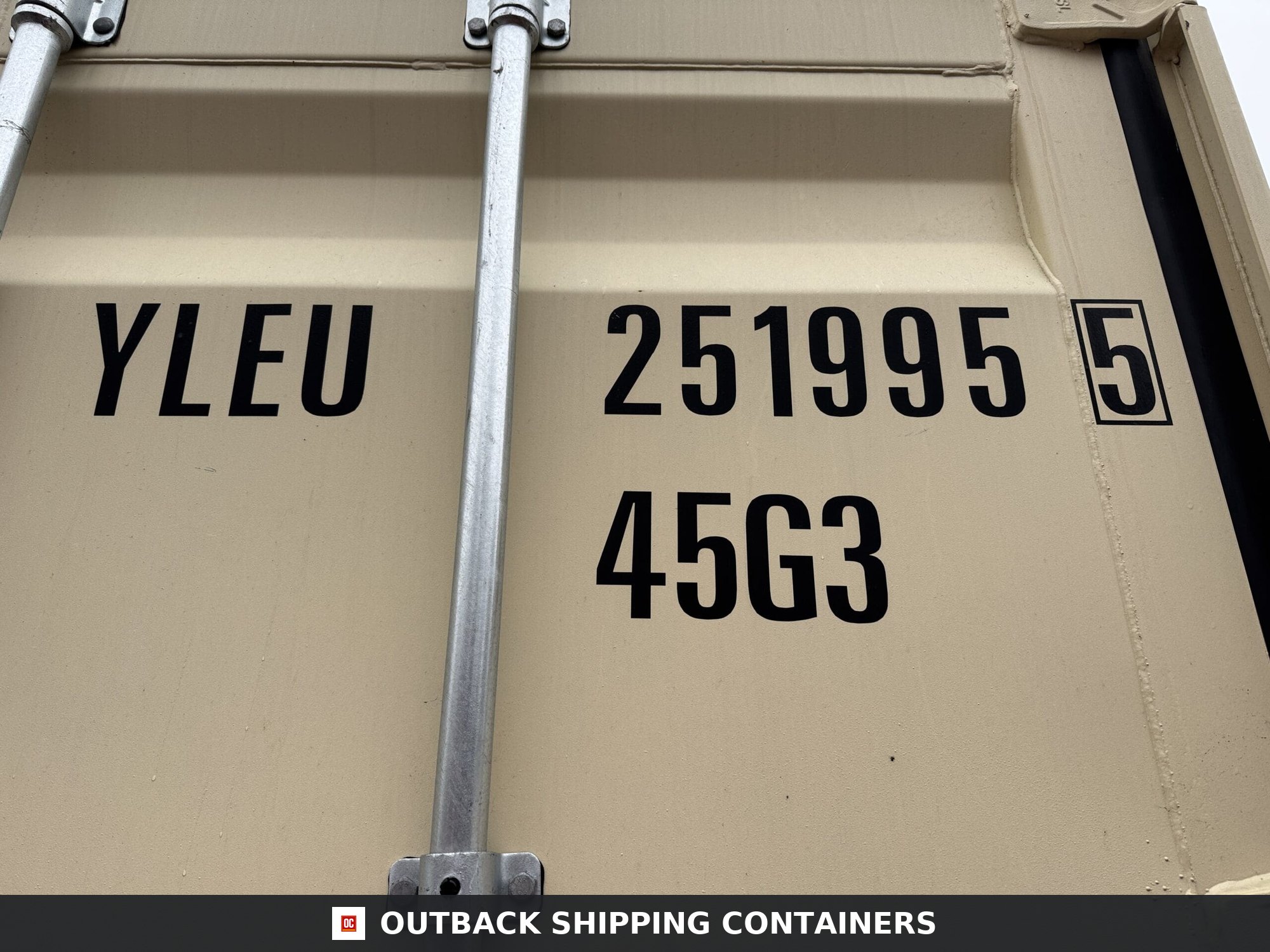 40ft New High Cube Shipping Container – Wind & Watertight – Beige — 40ft — new (image 2 of 12)