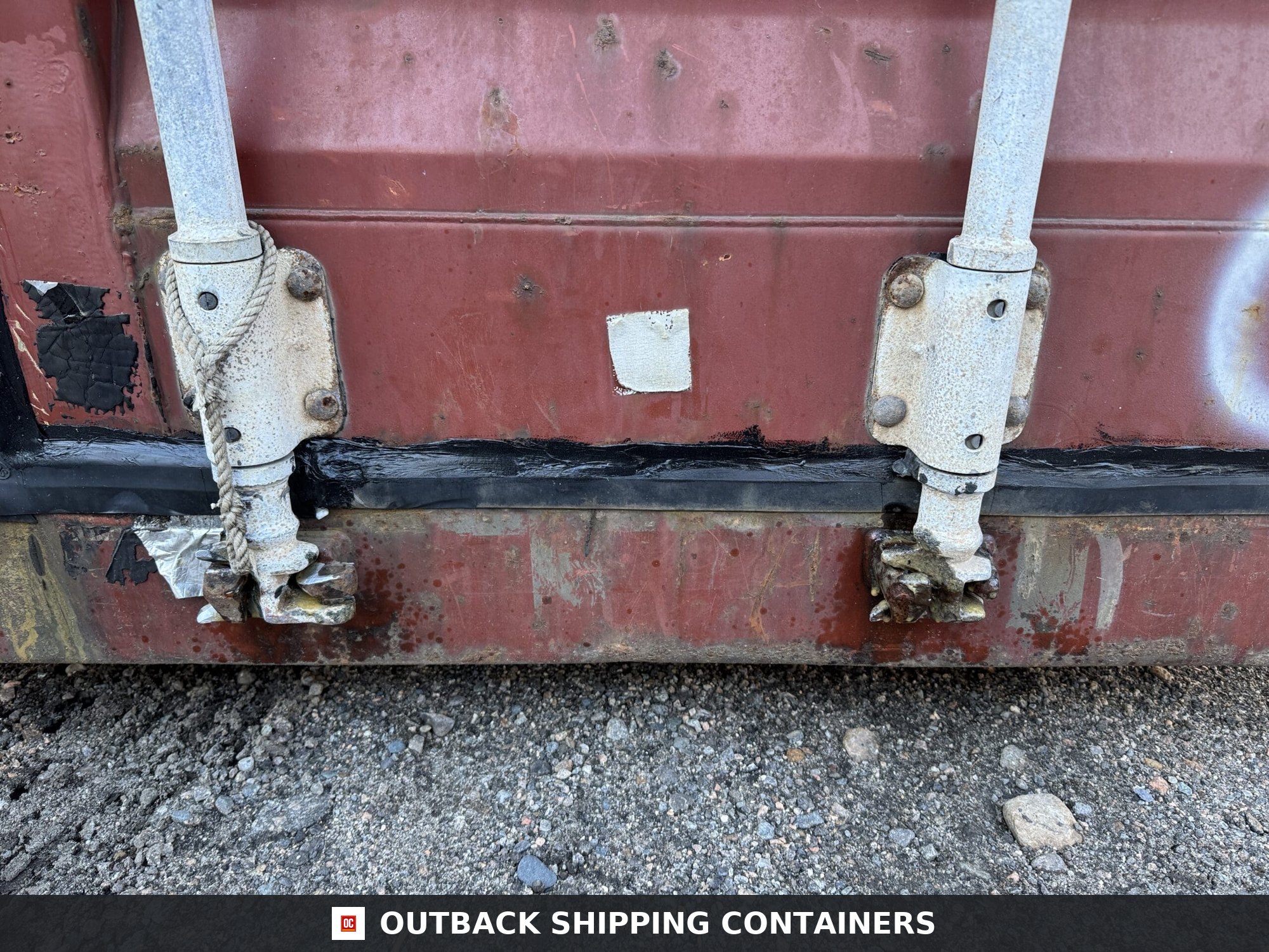40ft Used High Cube Shipping Container for Sale — Interior Detail | Outback Shipping Contain 7 40ft Used High Cube Shipping Container – Wind & Watertight – Red — 40ft — used (image 6 of 12)
