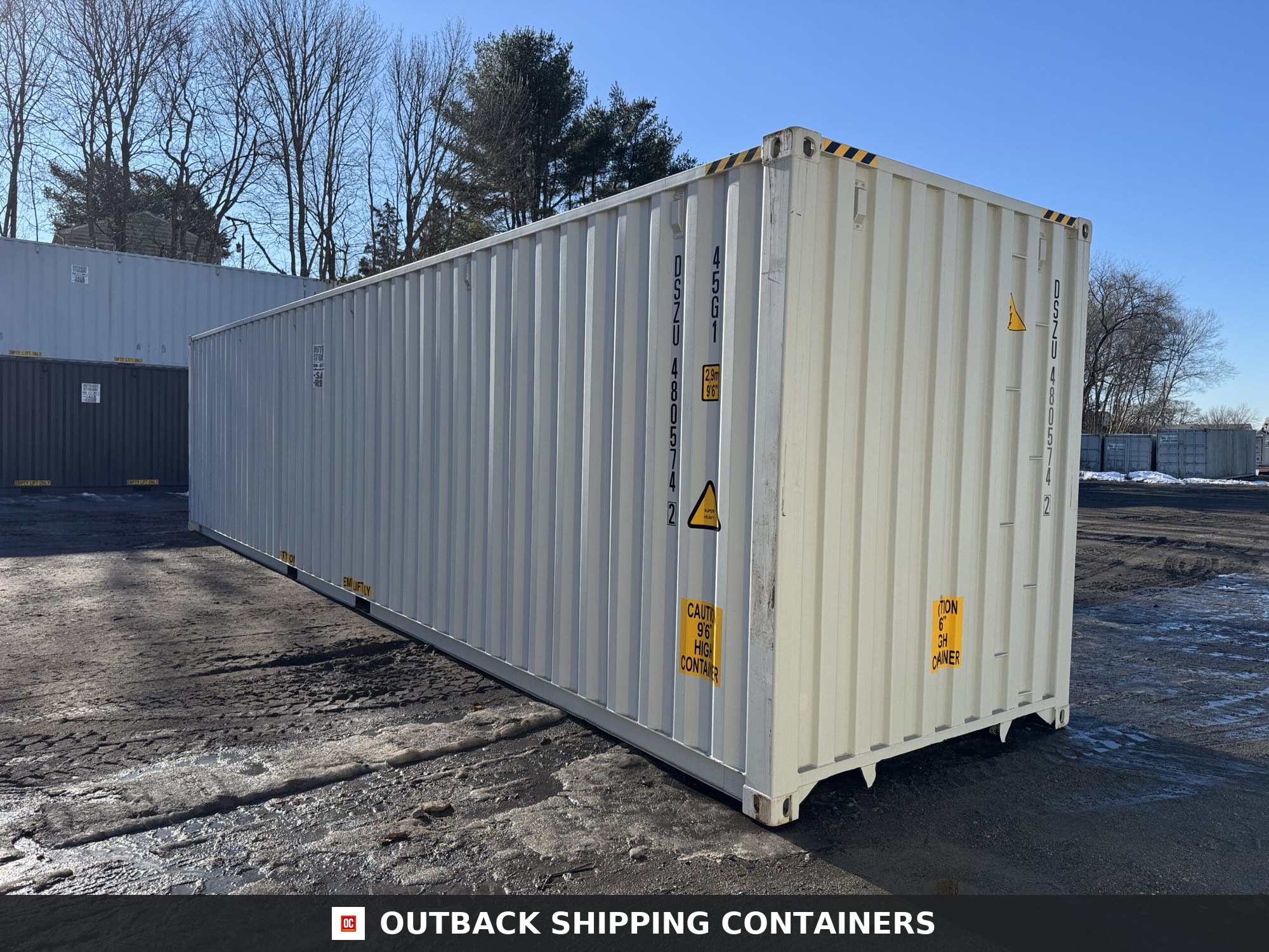 40ft New High Cube Shipping Container – Wind & Watertight – Lt Gray — 40ft — new (image 10 of 12)