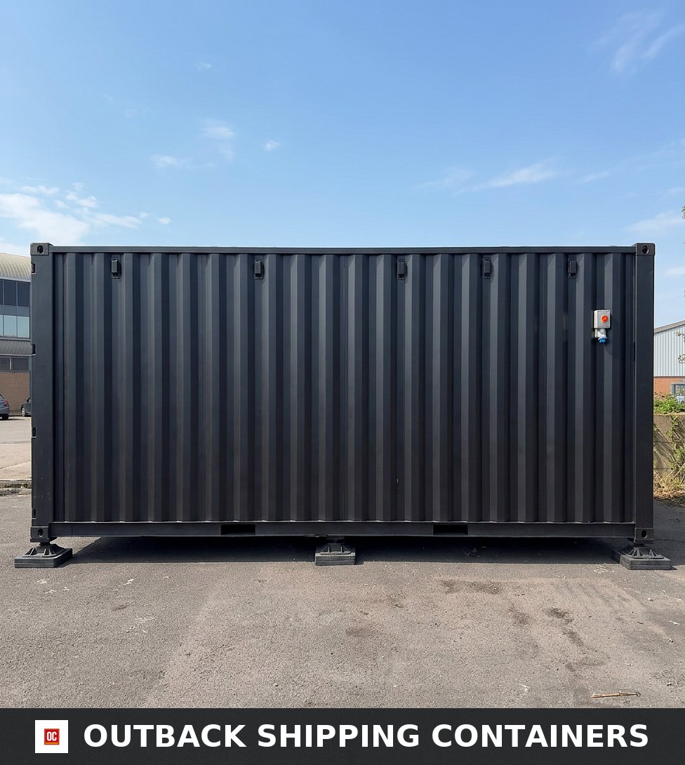 40x16ft for Sale — Interior Detail | Outback Shipping Containers 40x16ft — CUSTOM — Shipping Container Conversion — GYM — Portable Space — No 1004 — 40x16FT — used-refurbished — custom builds (image 6 of…
