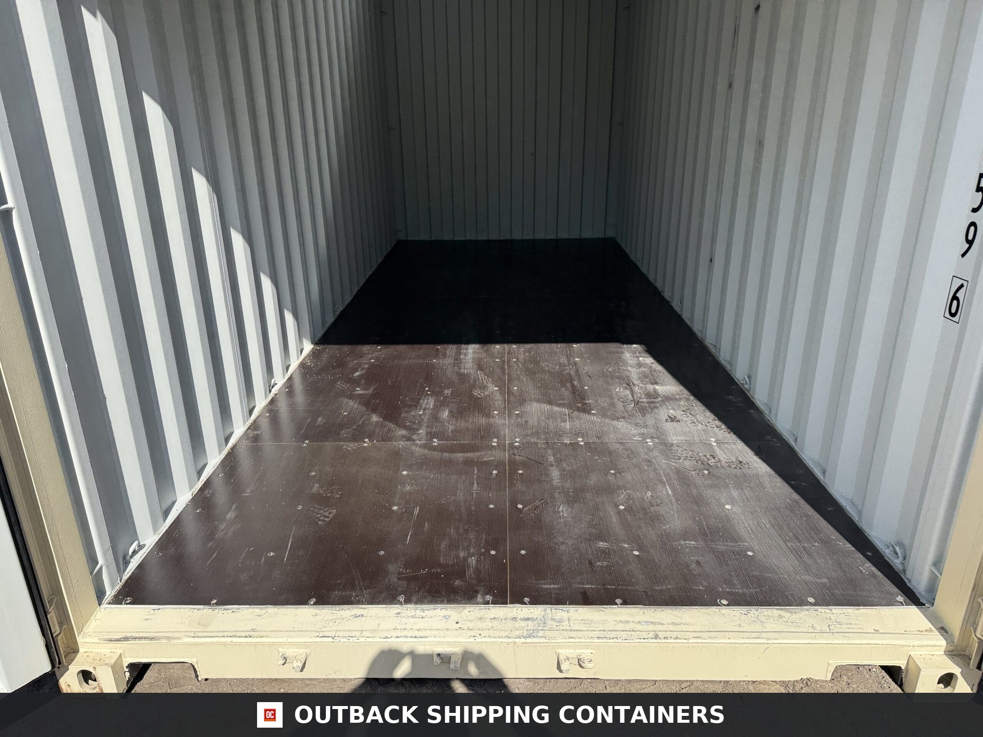 20ft New Shipping Container – Wind & Watertight – Beige — 20ft — new (image 9 of 12)
