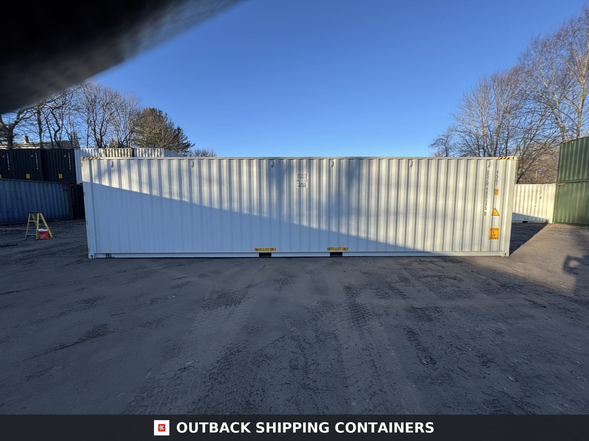 40ft New High Cube Shipping Container – Wind & Watertight – Gray — 40ft — new (image 9 of 12)
