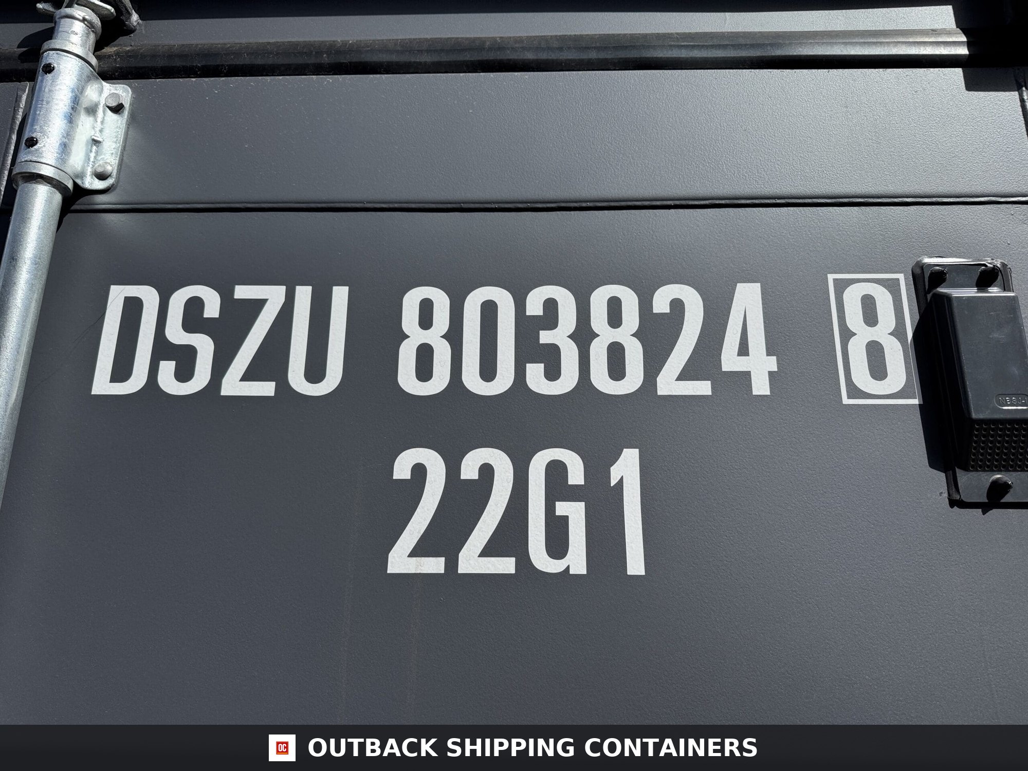 20ft New Shipping Container – Wind & Watertight – Gray — 20ft — new (image 2 of 12)