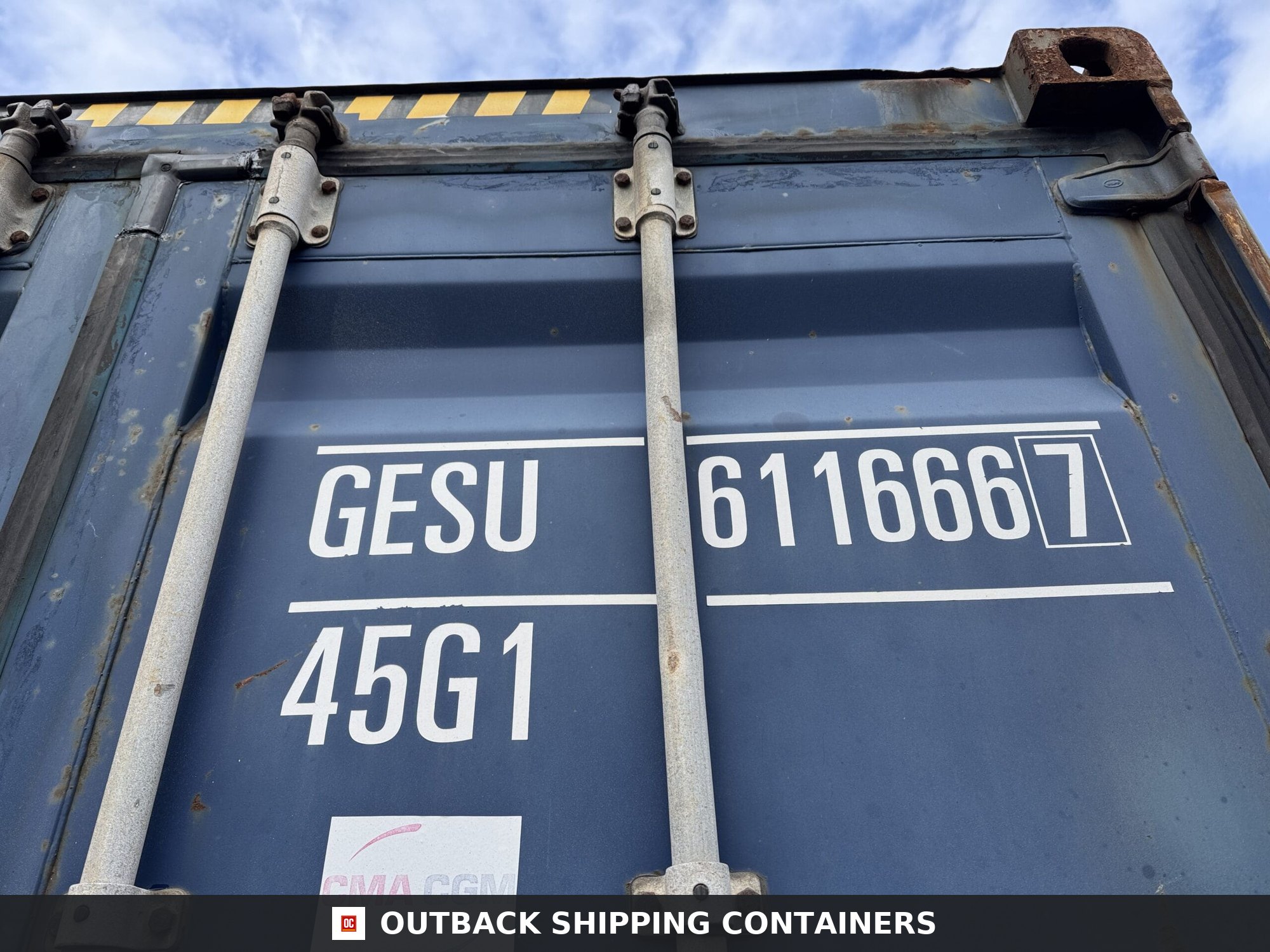40ft Used High Cube Shipping Container – Wind & Watertight – Blue — 40ft — used (image 2 of 12)