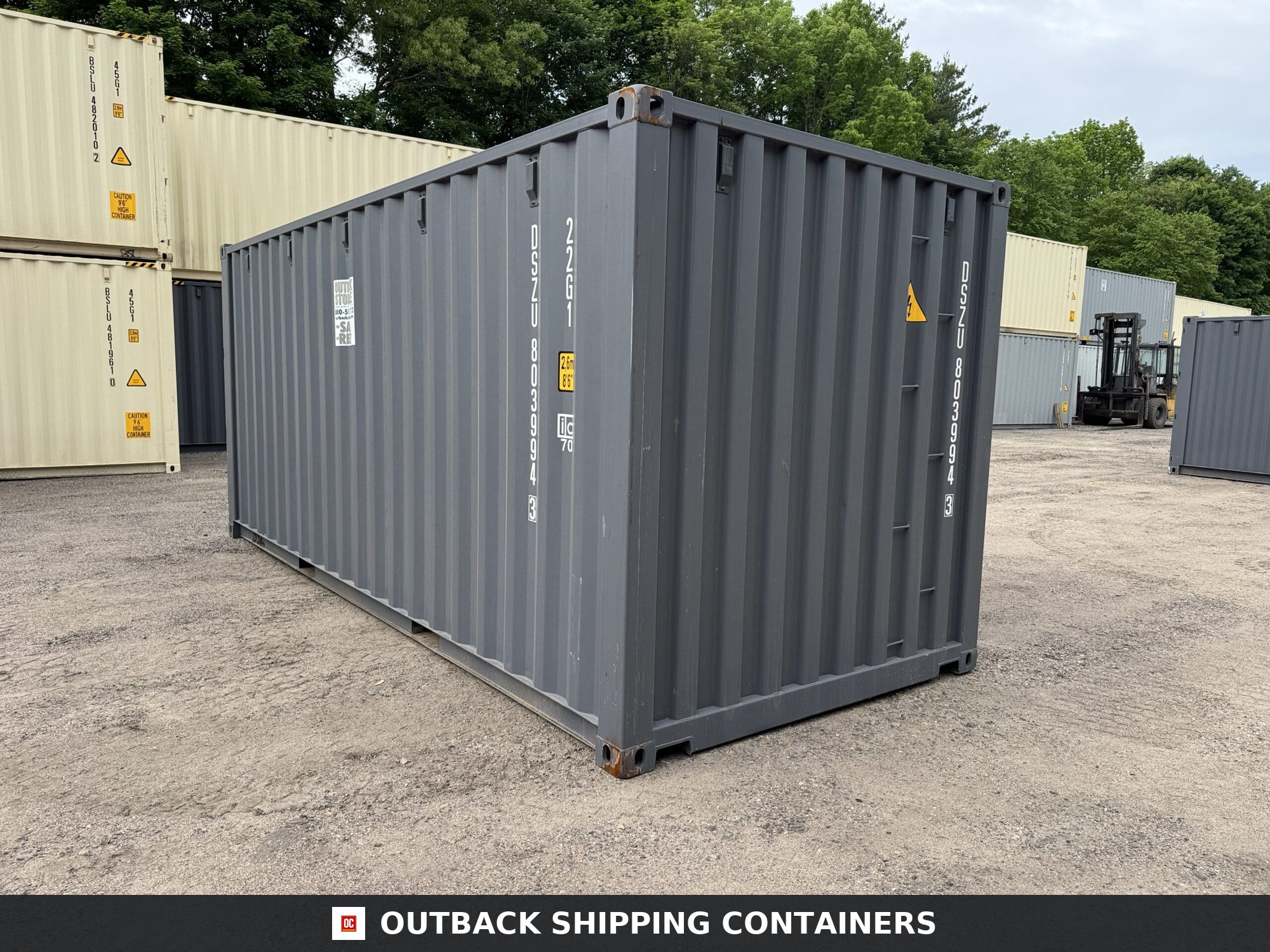 20ft New Shipping Container – Wind & Watertight – Gray — 20ft — new (image 10 of 12)