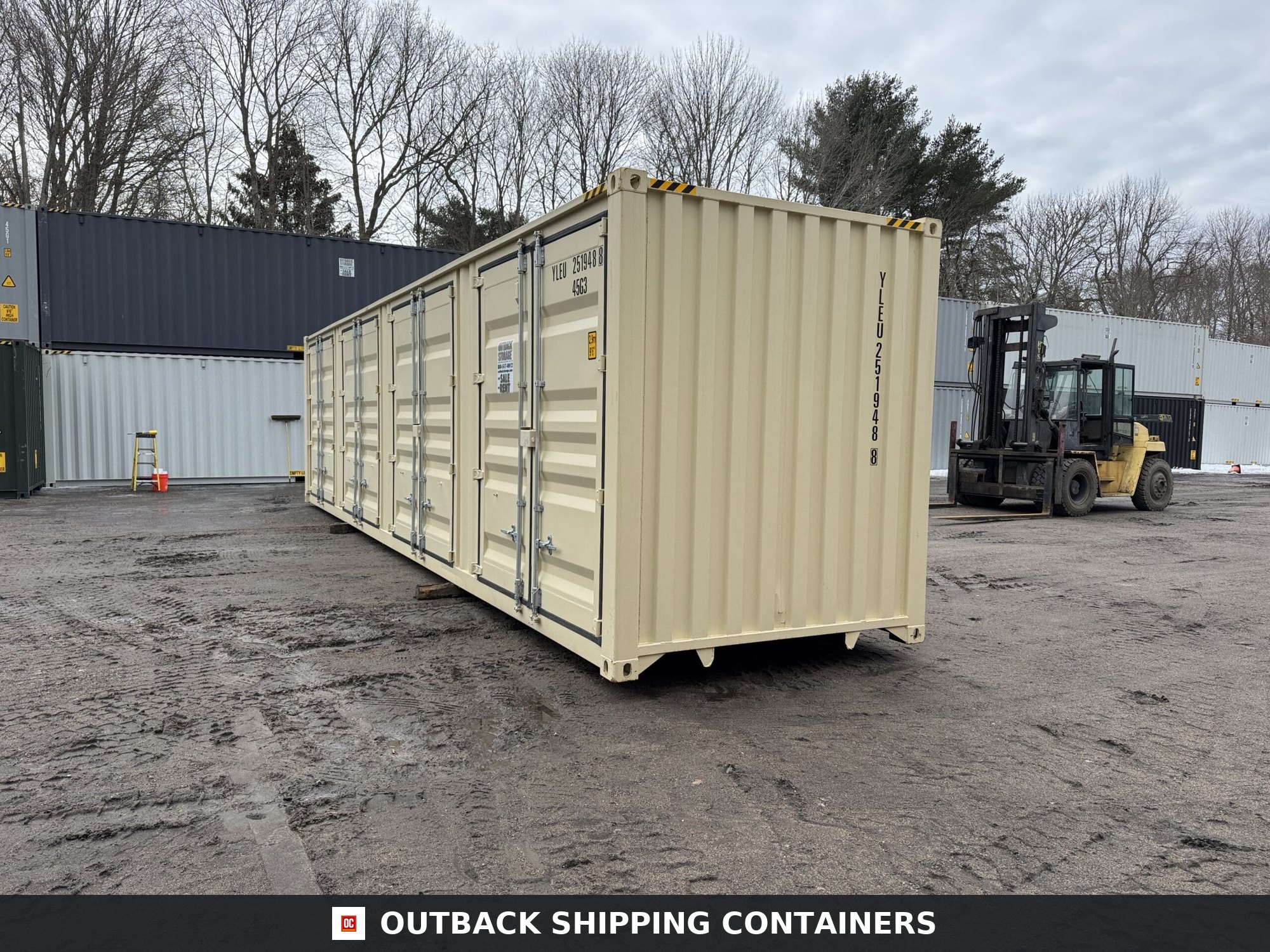 40ft New High Cube Shipping Container – Wind & Watertight – Beige — 40ft — new (image 9 of 12)