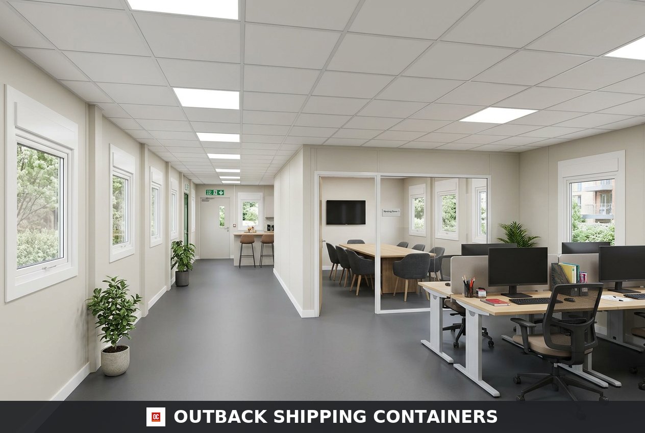 (3 Bay) Compliant Modular Building — Container Offices (image 4 of 4)