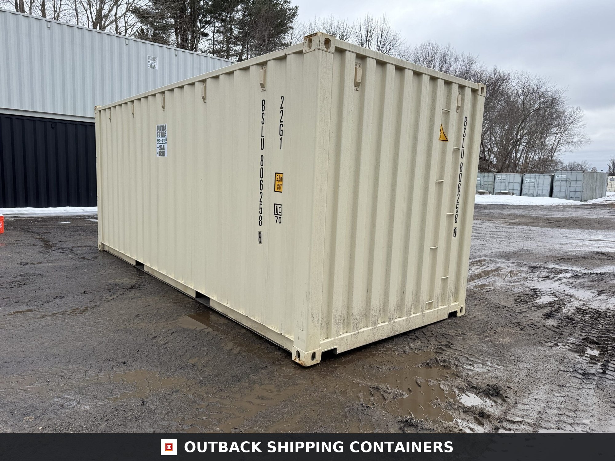 20ft New Shipping Container – Wind & Watertight – Beige — 20ft — new (image 8 of 12)
