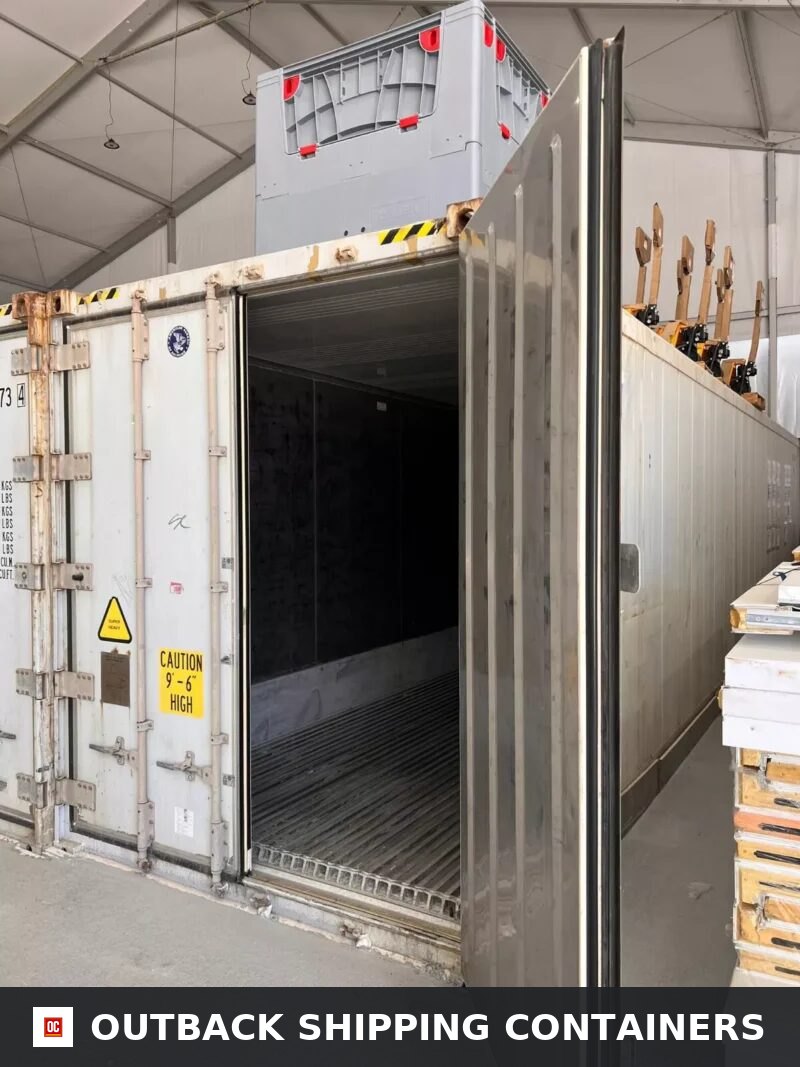 40Ft High Cube Refrigerated Storage Container Carrier Primeline YOM 2012 — Side Profile View 40Ft High Cube Refrigerated Storage Container Carrier Primeline YOM 2012 — 40ft refrigerated container (image 1 of 3)