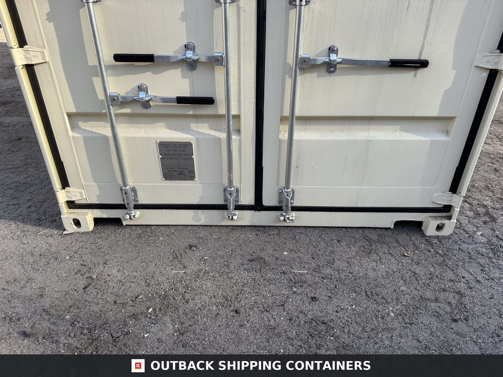 20ft New High Cube Shipping Container for Sale — Interior Detail | Outback Shipping Containe 6 20ft New High Cube Shipping Container – Wind & Watertight – Beige — 20ft — new (image 6 of 12)