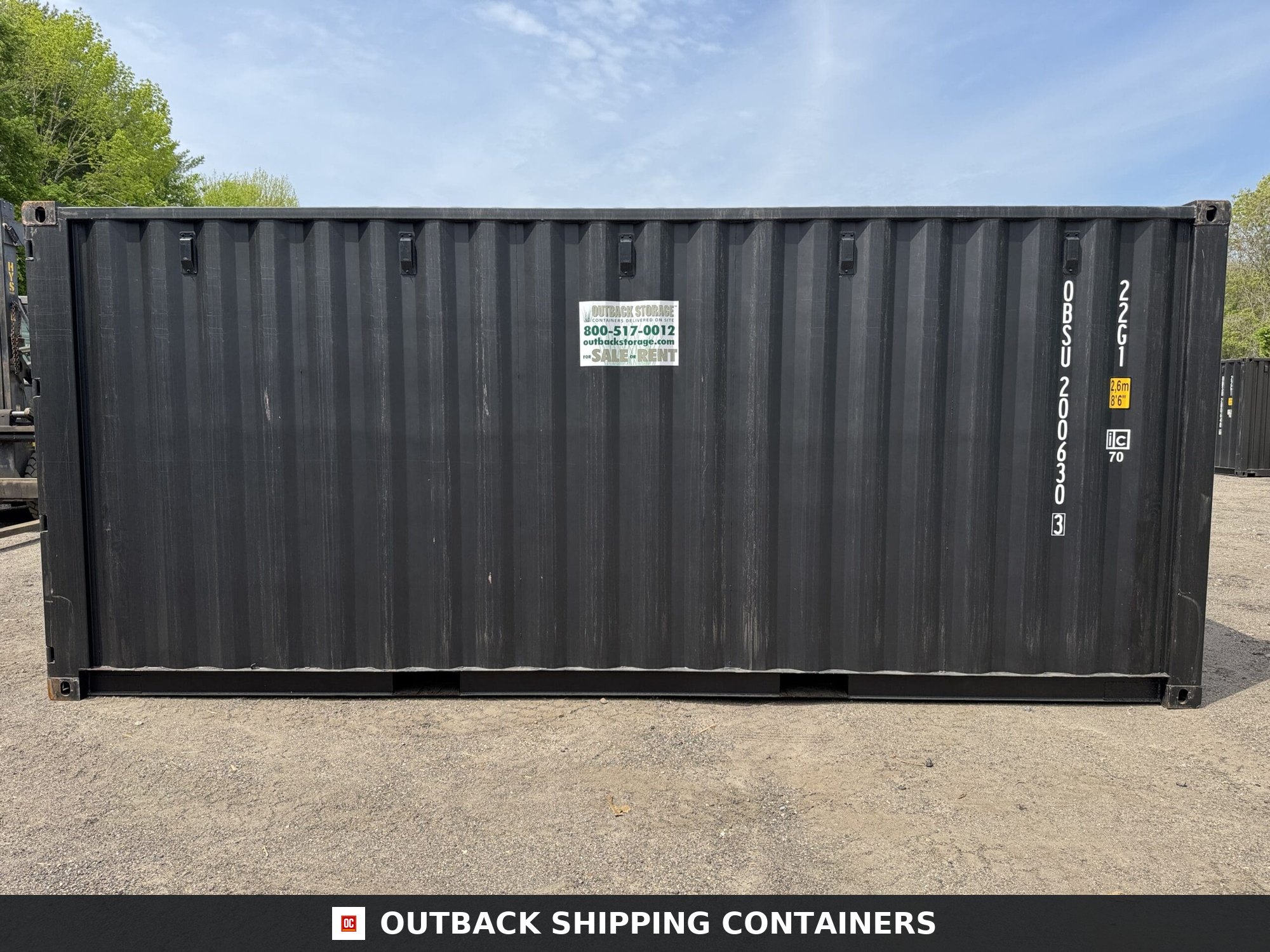 20ft New Shipping Container – Wind & Watertight – Black — 20ft — new (image 8 of 12)