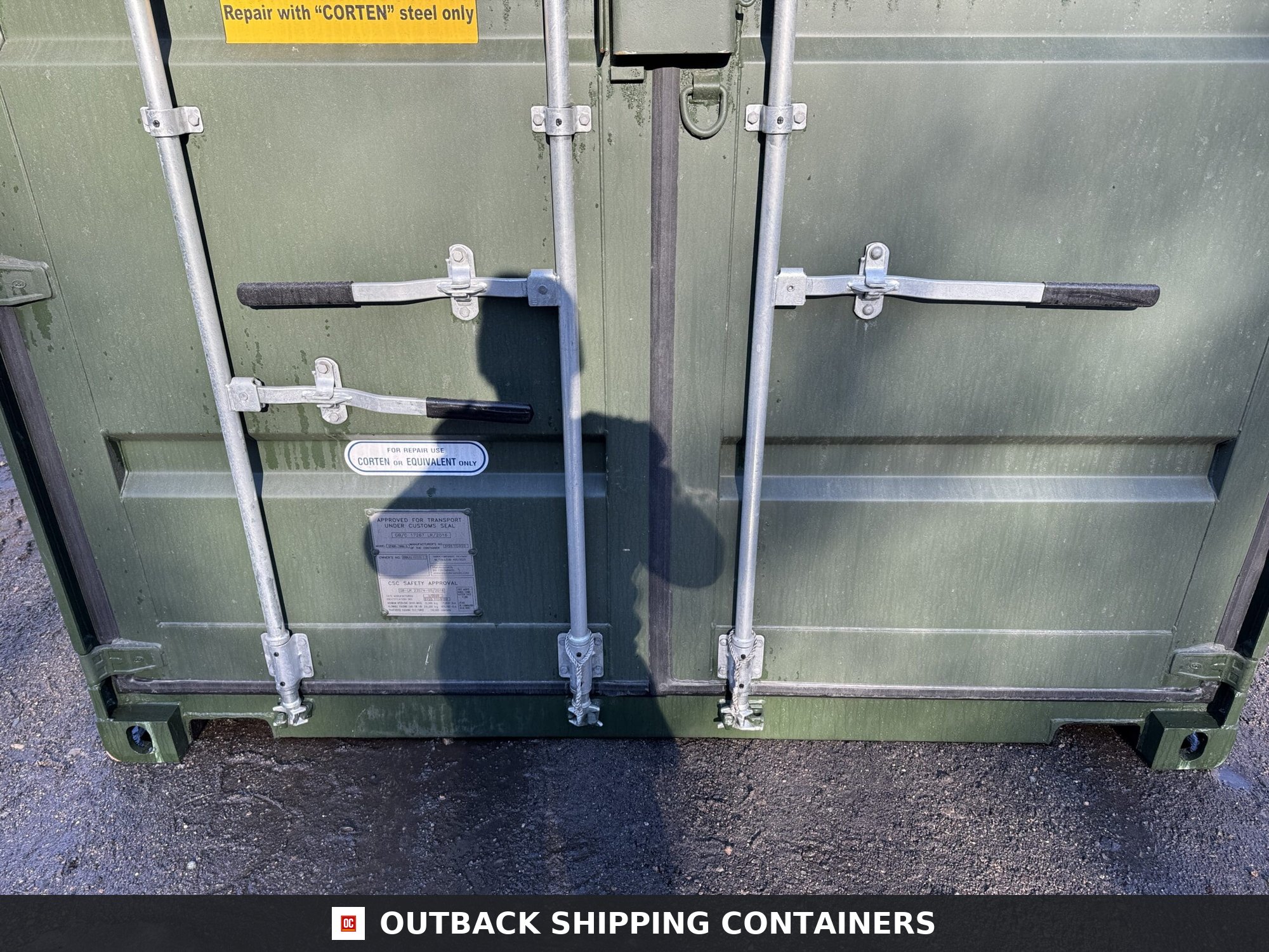 40ft New High Cube Shipping Container – Wind & Watertight – Green — 40ft — new (image 6 of 12)