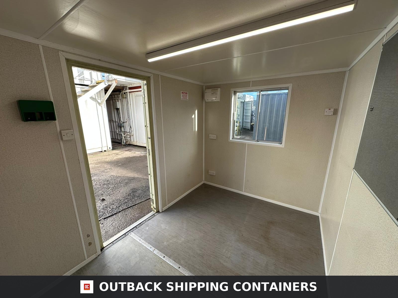21x8ft for Sale — Corner Casting and Frame Detail | Outback Shipping Containers 2 3 21x8ft — Office & Storage Unit 50/50 Split — Cabin / Container Store — Portable Anti-Vandal Building - image 10