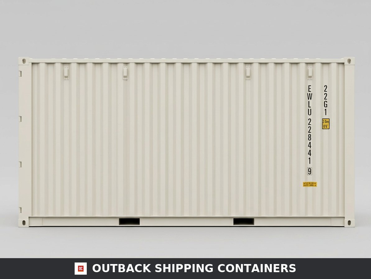 20ft One-Trip Shipping Container for Sale — Rear Exterior View | Outback Shipping Containers 20ft One-Trip Shipping Container – Triple Door / Version A — 20ft — new — storage containers (image 4 of 4)