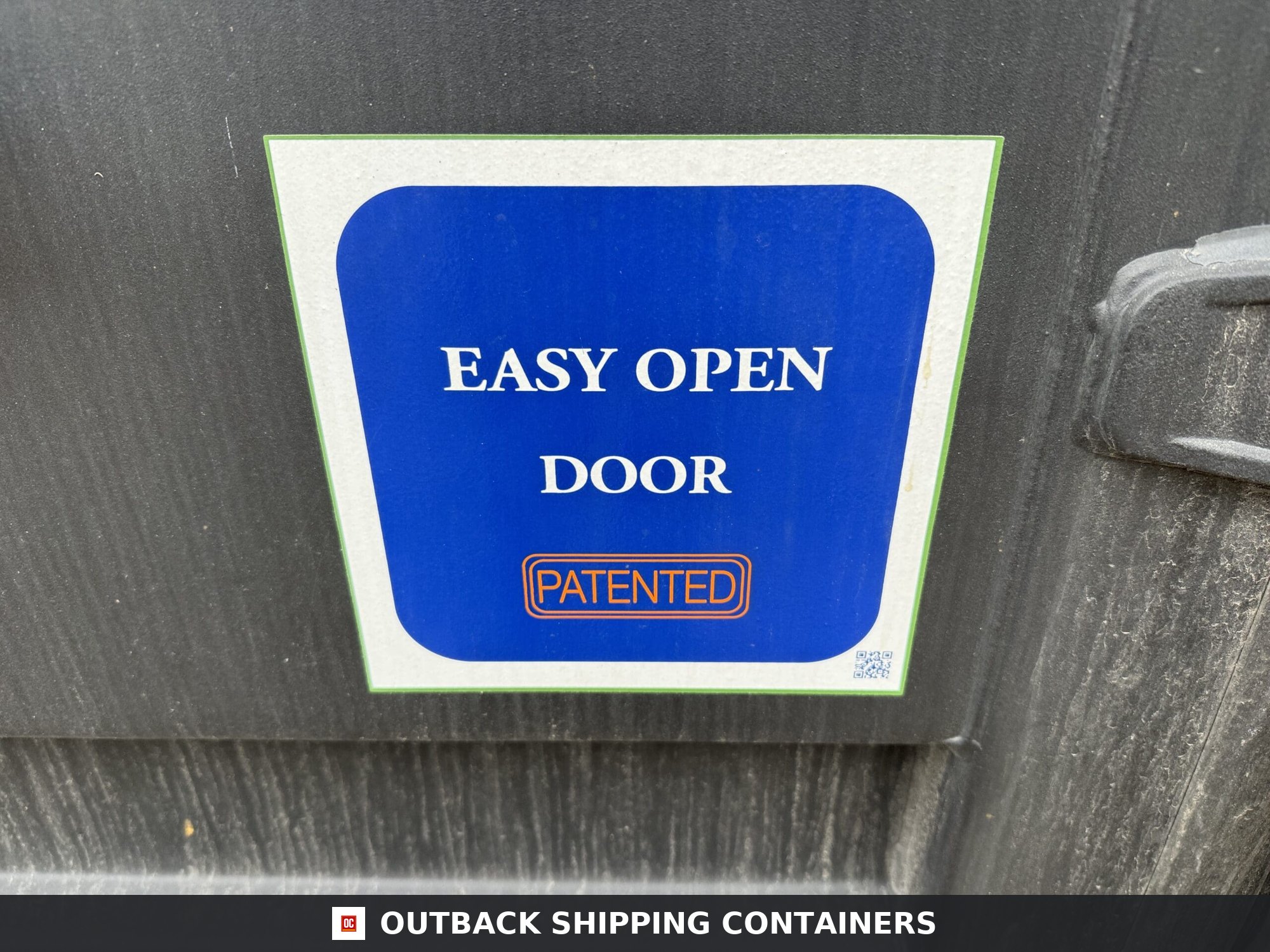 20ft New High Cube Shipping Container — Window and Shutter Detail | Outback Shipping Contain 2 20ft New High Cube Shipping Container – Wind & Watertight – Black — 20ft — new (image 8 of 12)