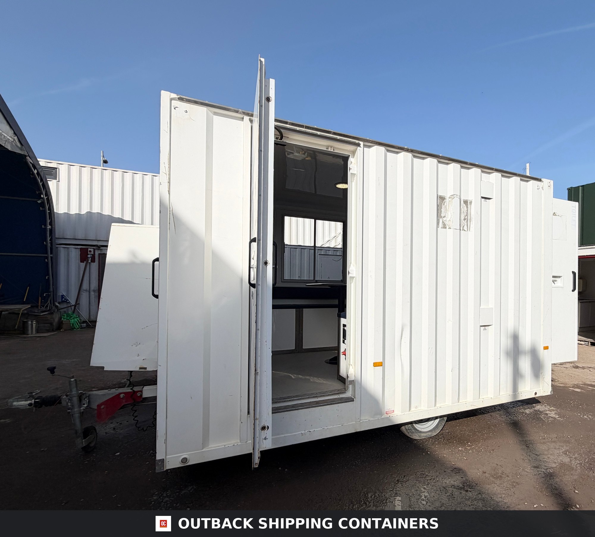 BOSS CABIN for Sale — Side Profile View | Outback Shipping Containers BOSS CABIN — Towable Mobile Welfare — Toilet, Canteen & Drying Room — Self Contained — Building Site - image 1
