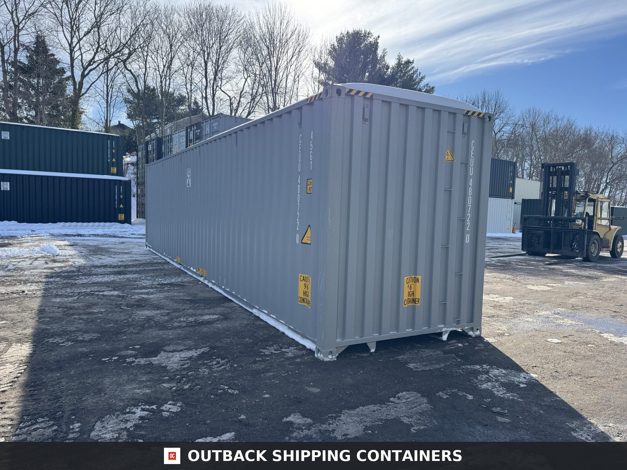 40ft New High Cube Shipping Container – Wind & Watertight – Gray — 40ft — new (image 10 of 12)