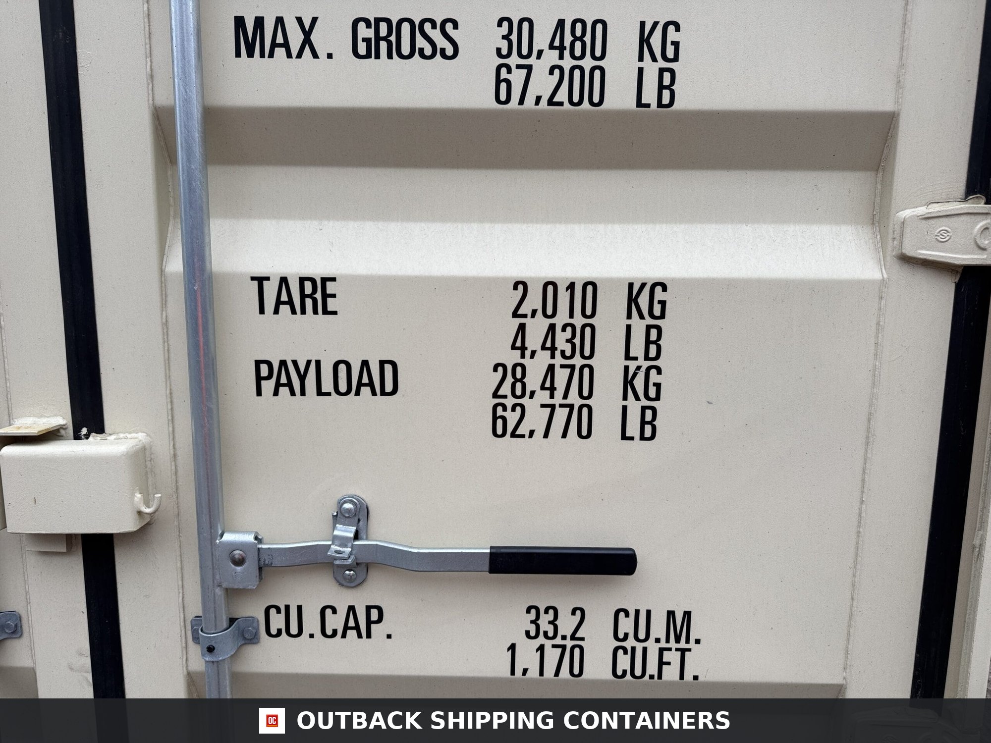 20ft New Shipping Container – Wind & Watertight – Beige — 20ft — new (image 4 of 12)