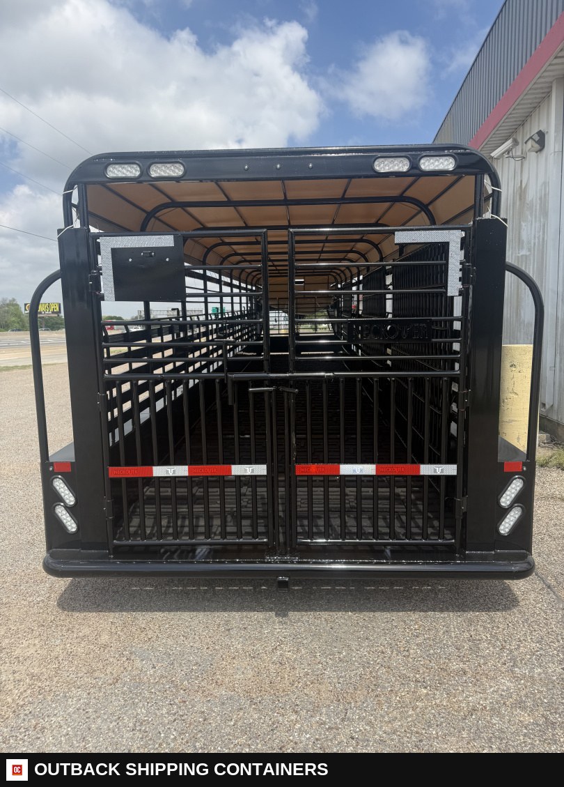 2026 Neckover 36'X6'8" Livestock Stock Combo Trailer — Floor And Decking Detail | Outback Shipping Containers 2026 Neckover 36'X6'8" Livestock Stock Combo Trailer for sale — floor and decking detail