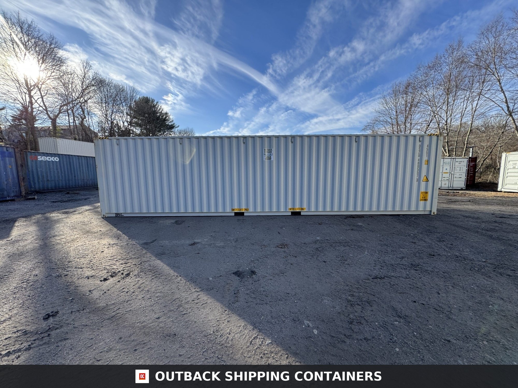 40ft New High Cube Shipping Container – Wind & Watertight – Gray — 40ft — new (image 8 of 12)