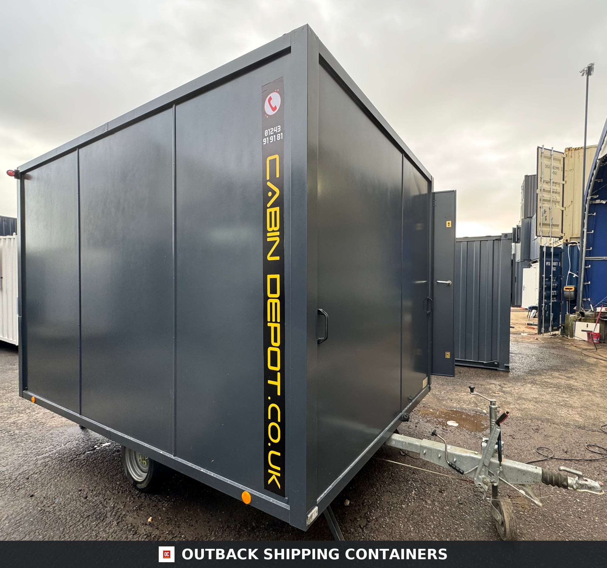 Towable Office Unit | AJC Towable Welfare Office | No 1053 for Sale — Door and Entry Detail Towable Office Unit | AJC Towable Welfare Office | No 1053