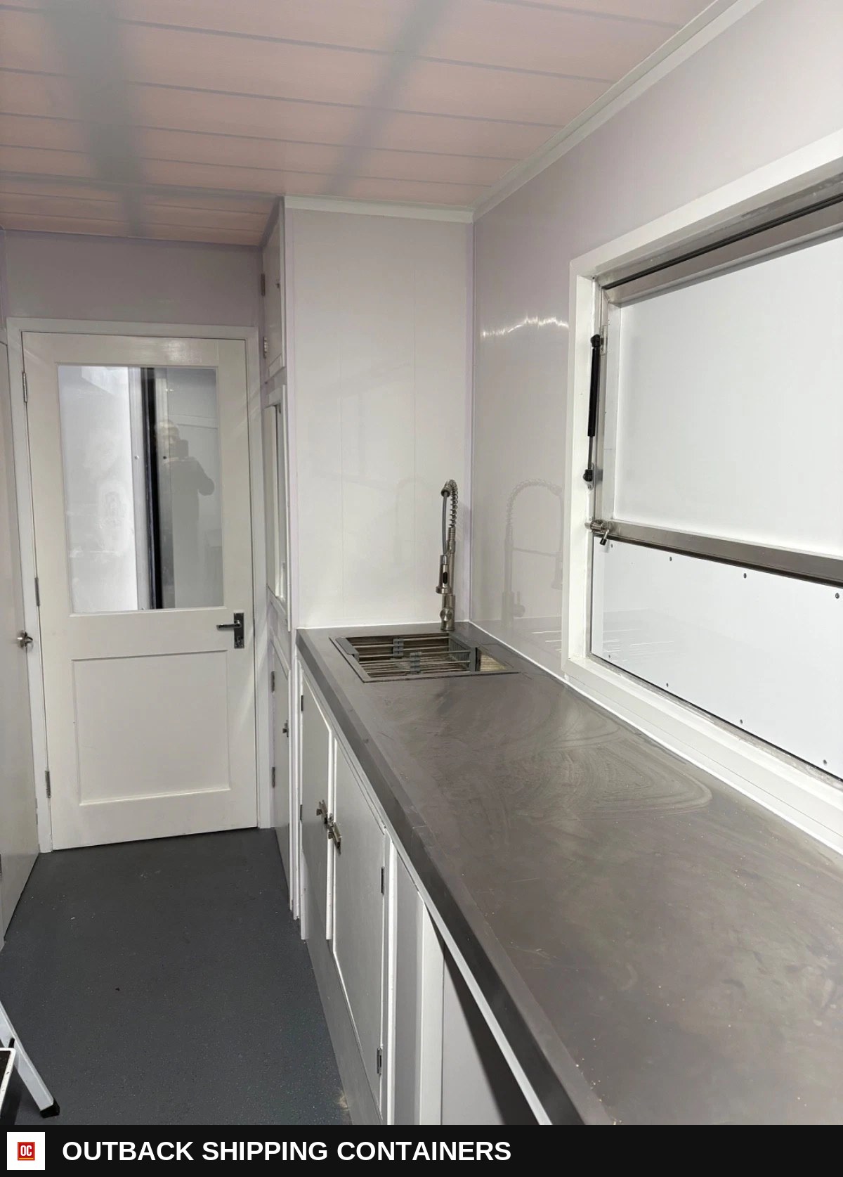 Brand New Catering Van Food Truck — Ideal for Festivals & Street Food Markets — Tongue, Coupler And Hitch | Outback Shipping Containers Brand New Catering Van Food Truck — Ideal for Festivals & Street Food Markets for sale — tongue, coupler and hitch