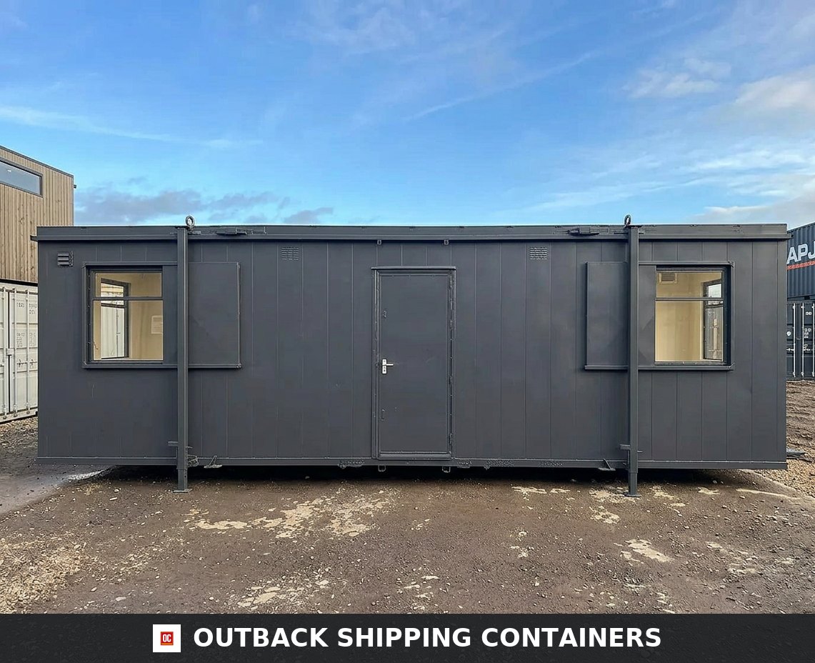 32 x 10 ft Custom Cabin for Sale — Interior Detail | Outback Shipping Containers 32 x 10 ft Custom Cabin — Canteen/Office with New WC/Wash Room, Kitchenette, Meeting Room — No 725 — refurbished (image 6 of 6)