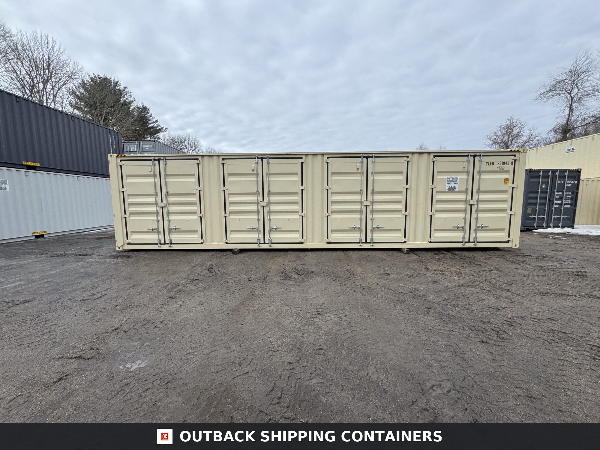 40ft New High Cube Shipping Container – Wind & Watertight – Beige — 40ft — new (image 8 of 12)