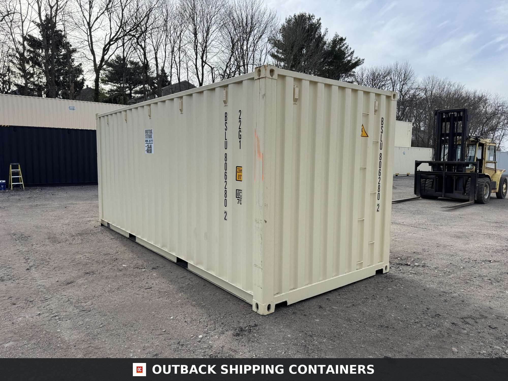 20ft New Shipping Container – Wind & Watertight – Beige — 20ft — new (image 10 of 12)