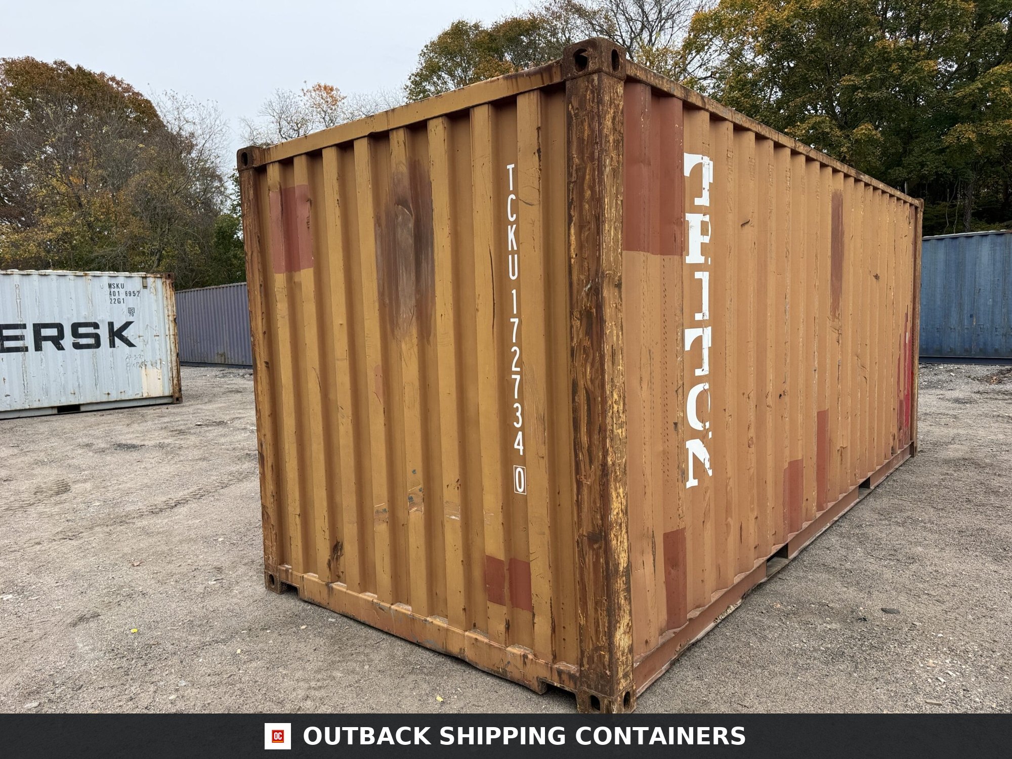 20ft Used Shipping Container – Wind & Watertight – Burnt Orange — 20ft — used (image 10 of 12)