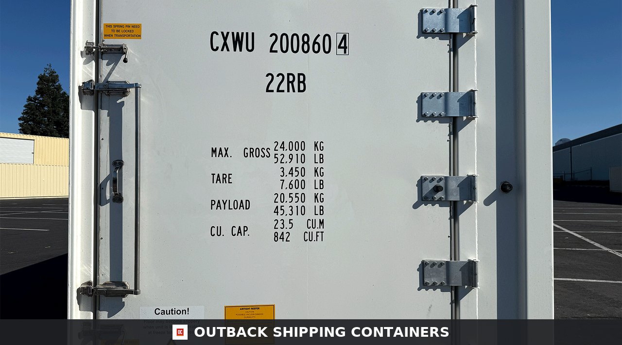 20ft Blast Freezer Container -40°F to 70°F for Sale — Roof and Structural Detail 20ft Blast Freezer Container -40°F to 70°F