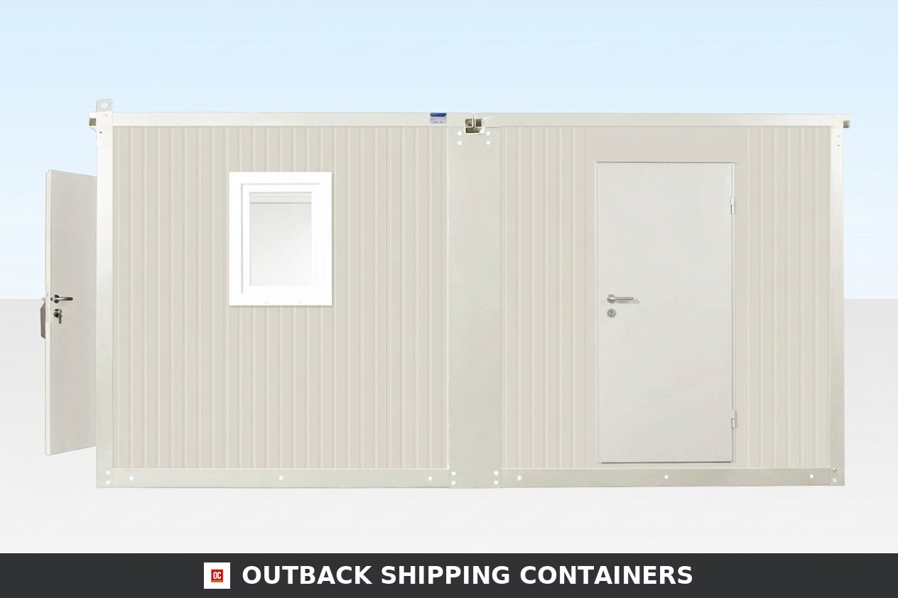 6.5m x 4.6m Side Linked Flat Pack Container Office — Flat Pack Containers (image 4 of 4)