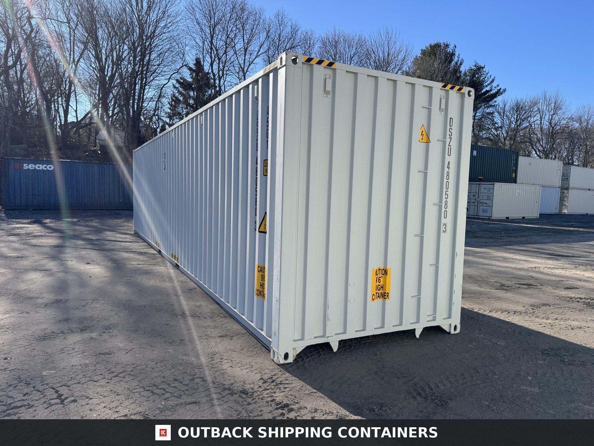 40ft New High Cube Shipping Container – Wind & Watertight – Gray — 40ft — new (image 10 of 12)
