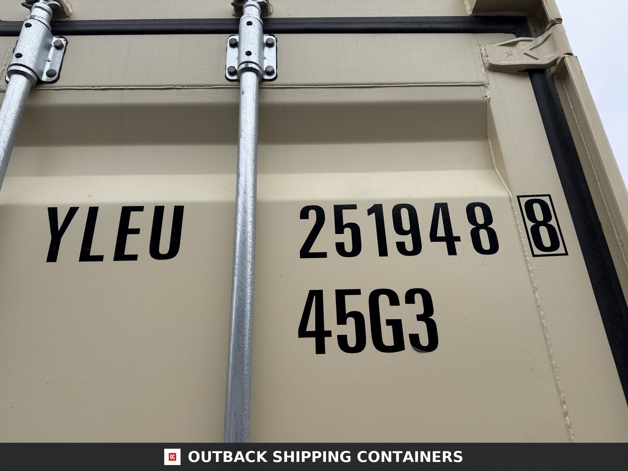 40ft New High Cube Shipping Container – Wind & Watertight – Beige — 40ft — new (image 2 of 12)