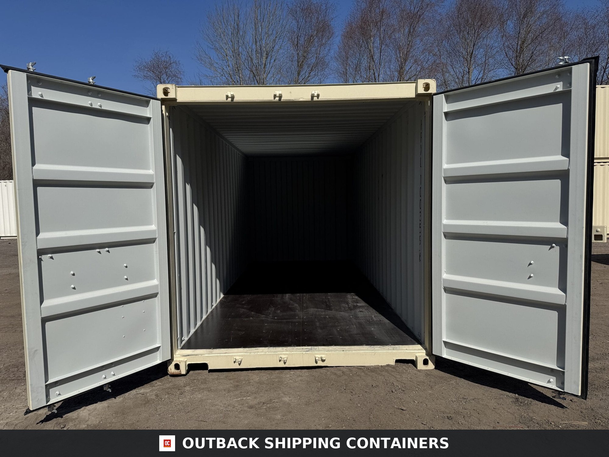 20ft New Shipping Container – Wind & Watertight – Beige — 20ft — new (image 4 of 12)