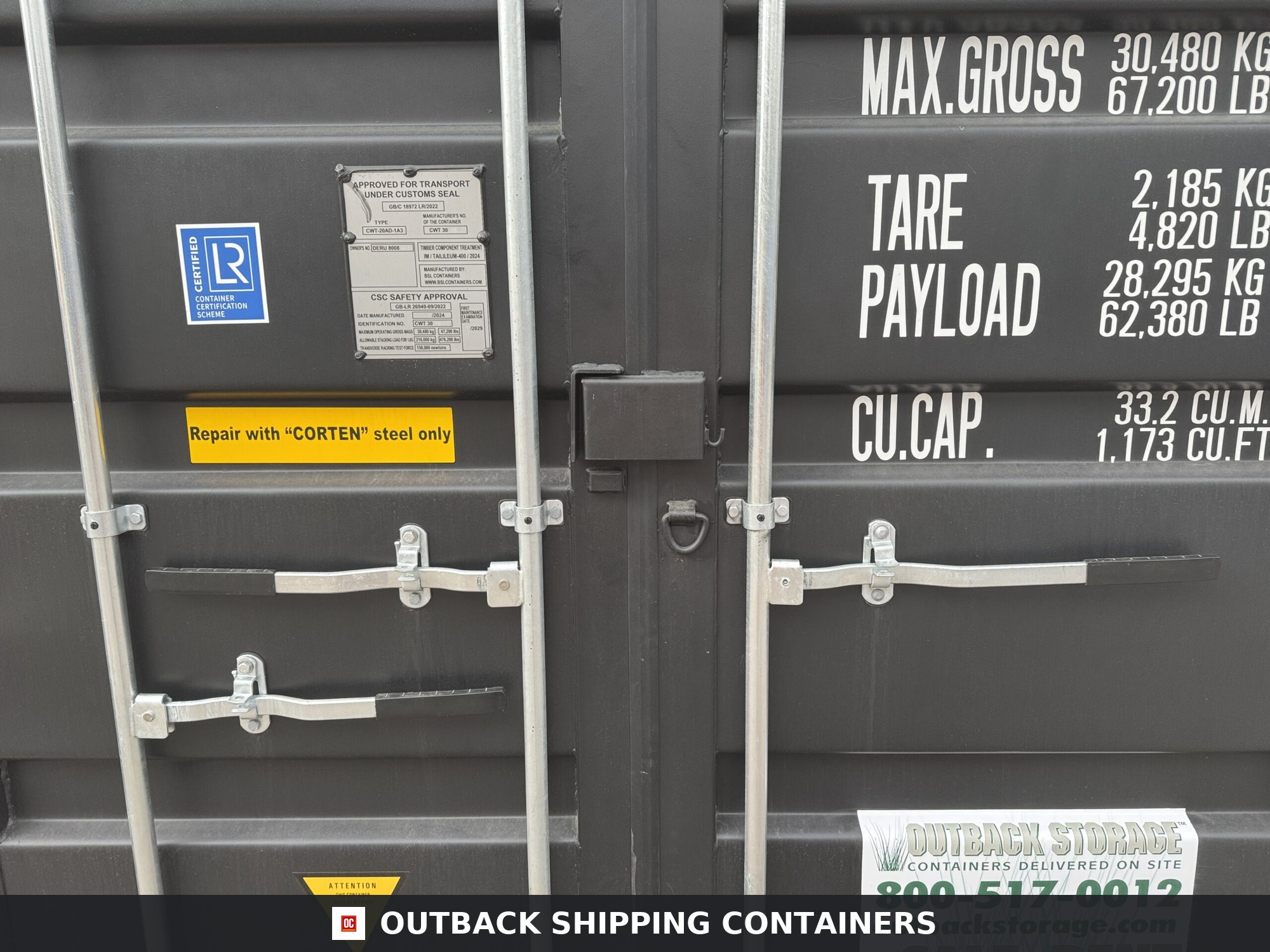 20ft New Shipping Container – Wind & Watertight – Black — 20ft — new (image 4 of 12)