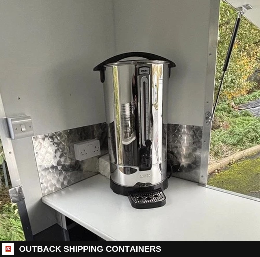Brand NEW Catering Trailer Burger VAN FOOD Trailer + Brand NEW Equipment — Serving Window And Hatch | Outback Shipping Containers Brand NEW Catering Trailer Burger VAN FOOD Trailer + Brand NEW Equipment for sale — serving window and hatch
