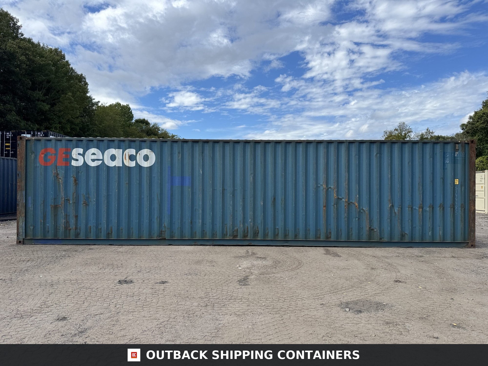 40ft Used High Cube Shipping Container – Wind & Watertight – Blue — 40ft — used (image 7 of 12)