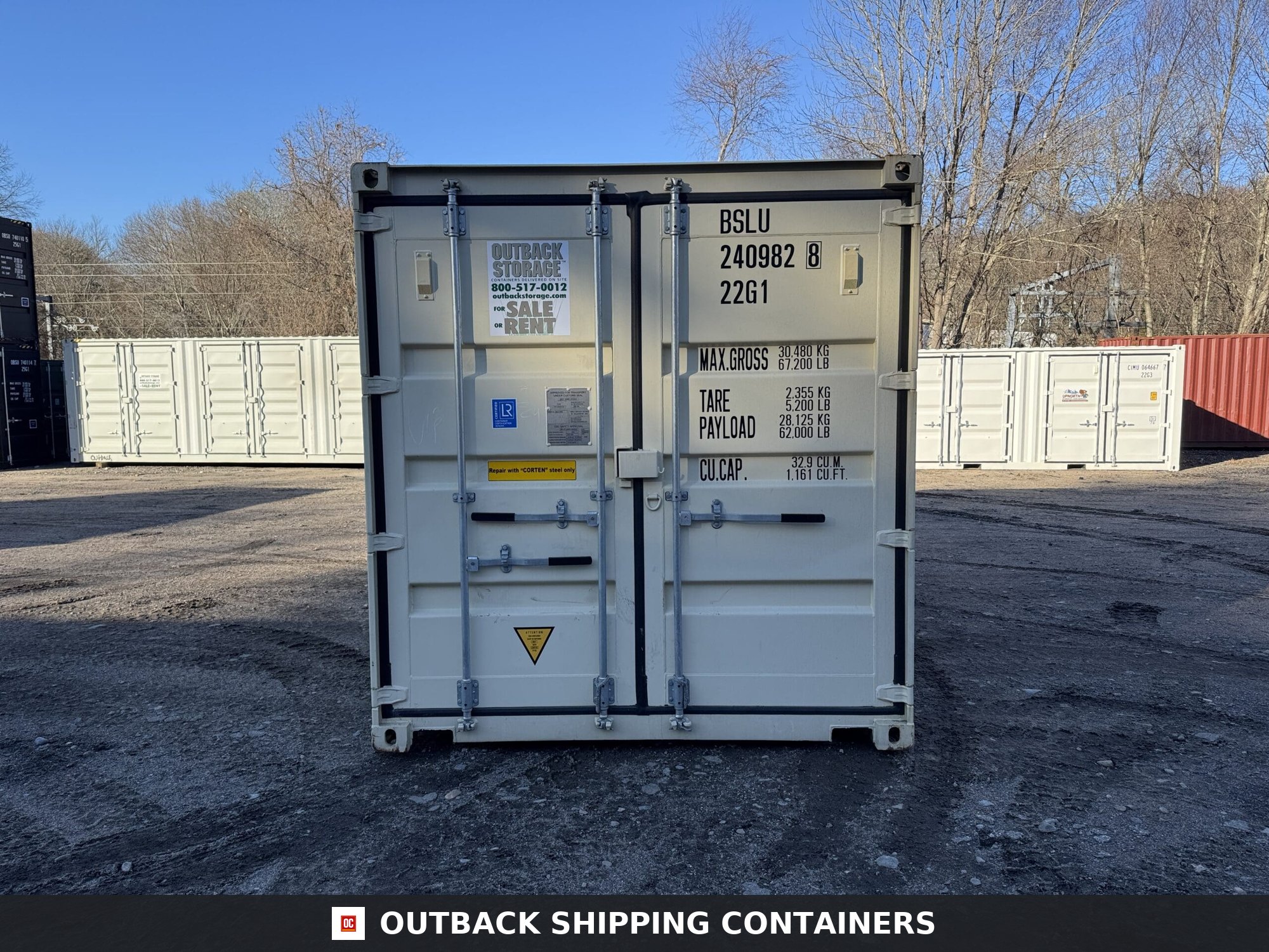20ft New Shipping Container – Wind & Watertight – Beige — 20ft — new (image 3 of 12)
