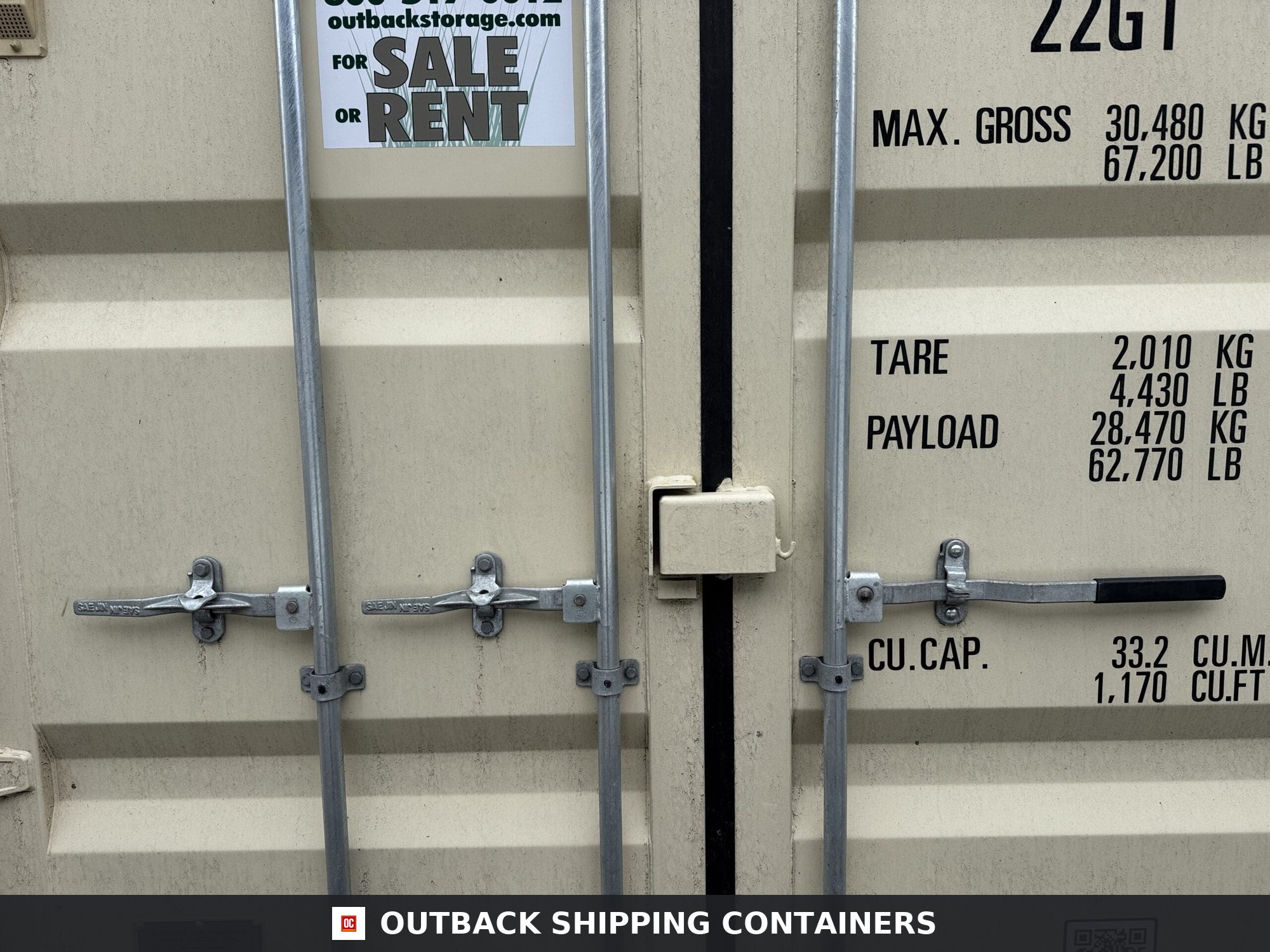20ft New Shipping Container – Wind & Watertight – Beige — 20ft — new (image 4 of 12)